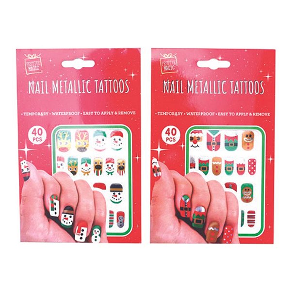 Adesivos para Unha Sortido - Jogo com 10 Peças