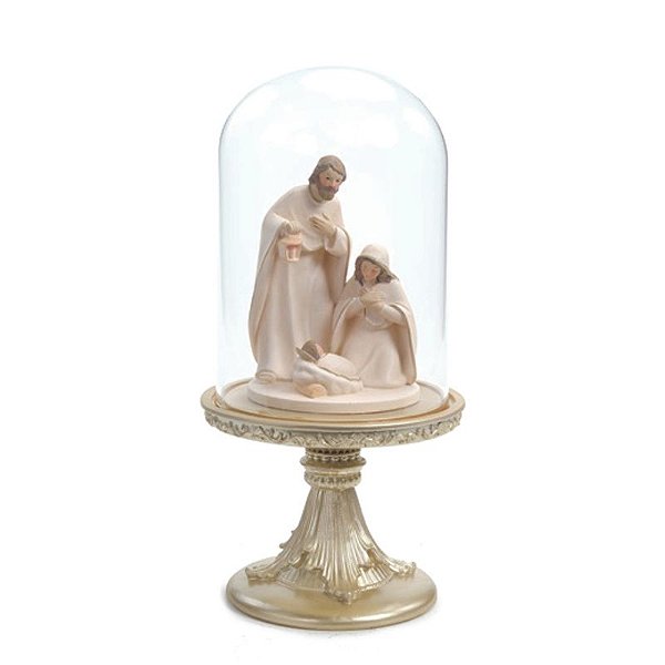 Sagrada Familia Marrom Branco Ouro 29cm - 1 Un