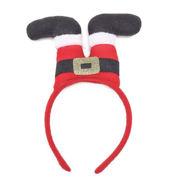 Tiara Natalina Noel Vermelho Preto Branco 23X17cm - 1 Un