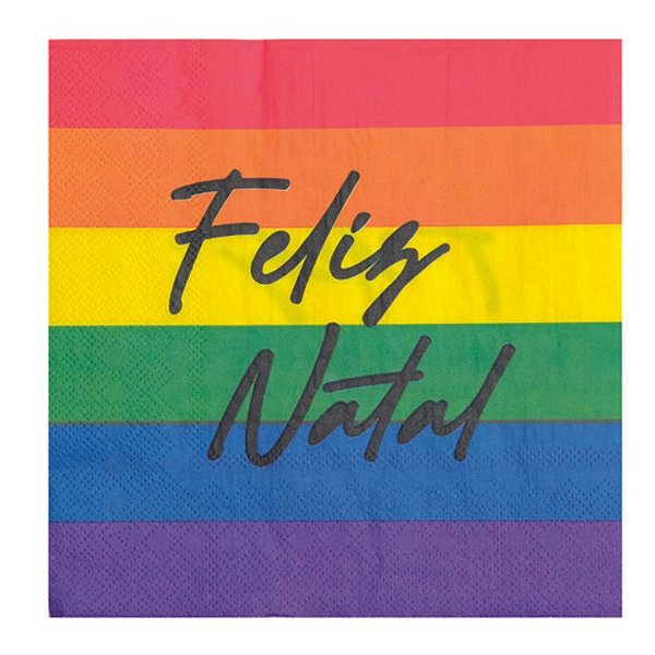 Guardanapo Papel Feliz Natal Pride 33cm - 1 Un