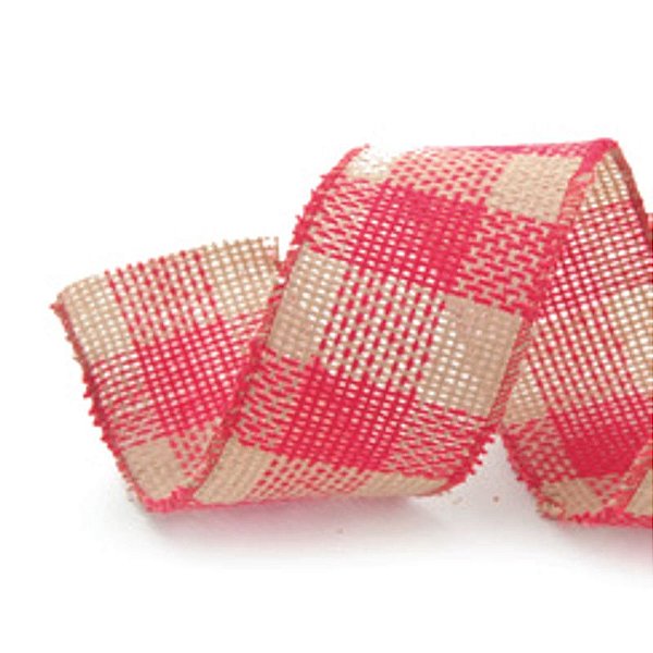 Fita Xadrez Vermelho 6,3X914cm - 1 Un