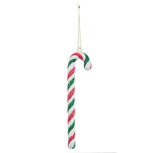 Enfeite Pendurar Candy Cane Vermelho Verde Branco 18cm - 1 Un