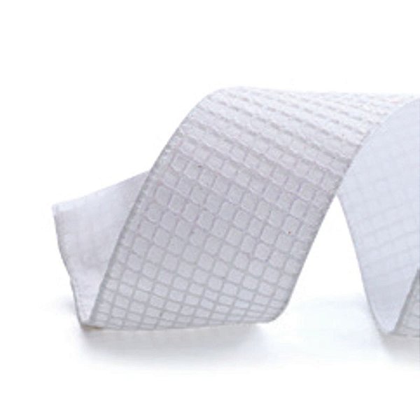 Fita aramada Quadriculada Branco 6,3X914cm - 1 Un