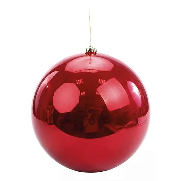 Bola Gigante Vermelho Brilho 25cm - 1 Un