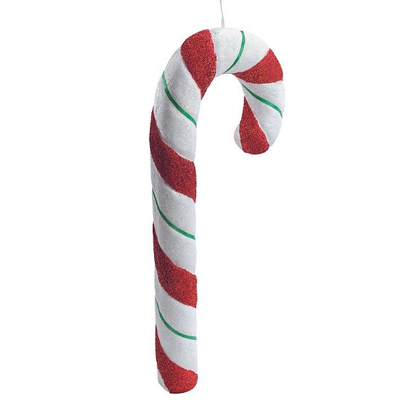 Enfeite Pendurar Candy Vermelho Branco Verde 80cm - 1 Un
