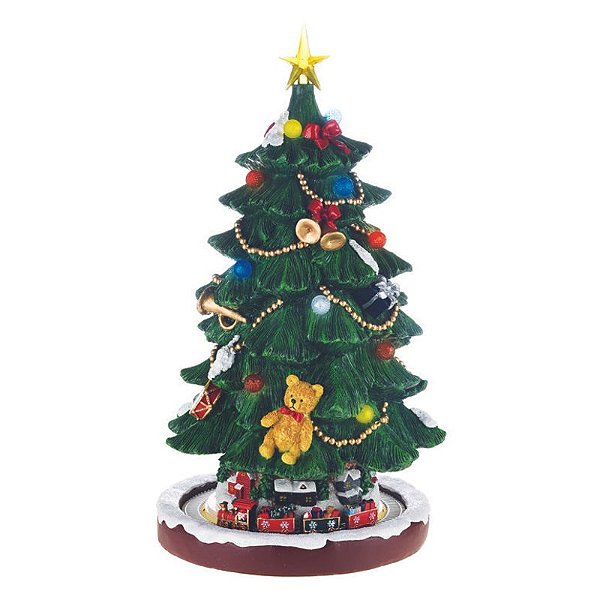 Árvore Natal Resina com Luz e Movimento 42cm 3AA - 1 Un