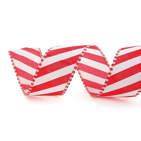 Fita Listras Vermelho 6,3X914cm - 1 Un