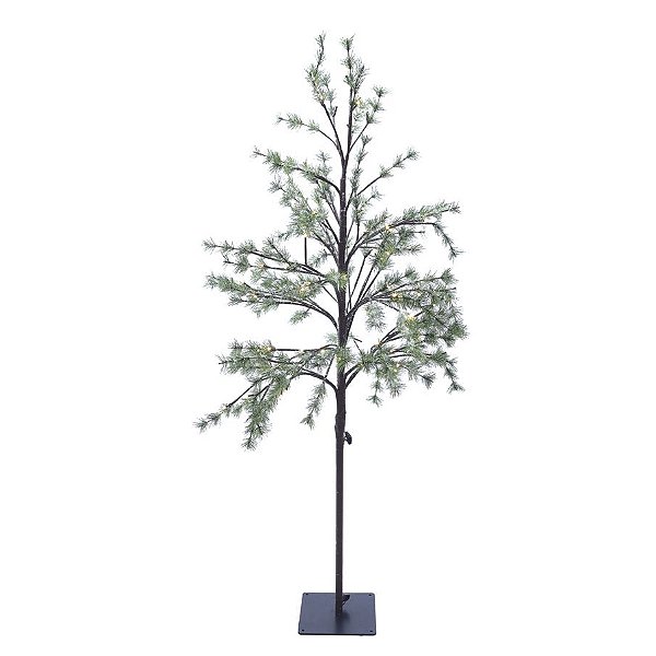 Pinheiro Decor 96Leds Verde Marrom 150cm Bivolt - 1 Un