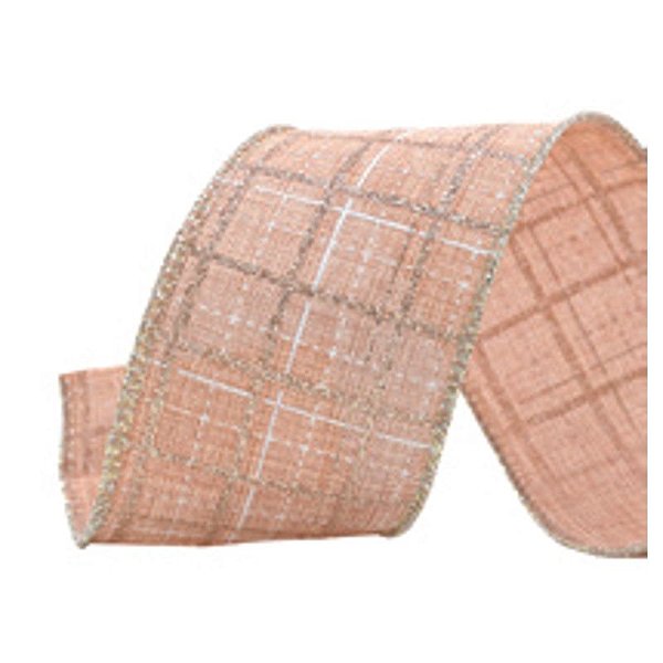 Fita aramada a Quadriculada Rose Gold Ouro Branco 6,3X9,14M - 1 Un