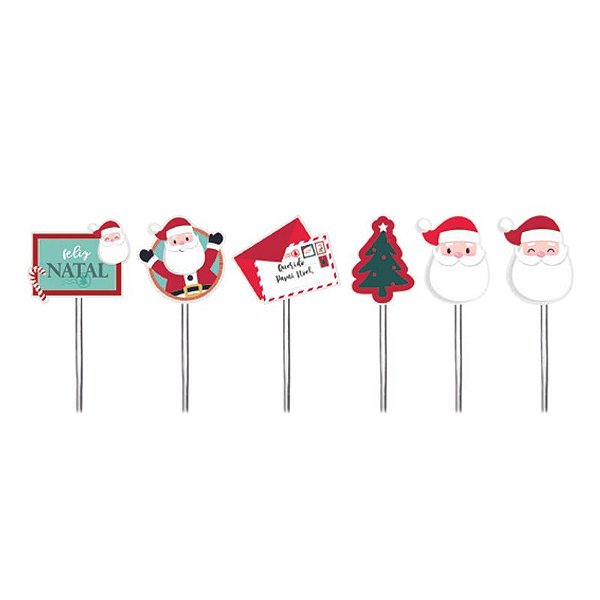 Pick Decorativo Candycane Sortido - 12 Un