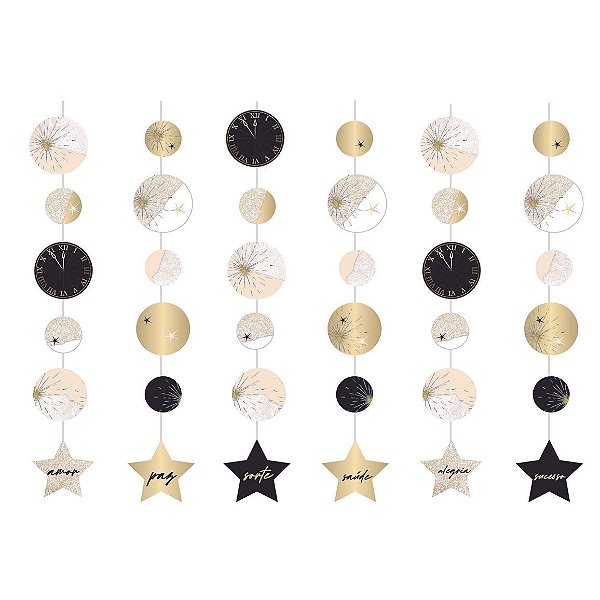 Cortina Decorativa Midnight 150cm - 6 Un