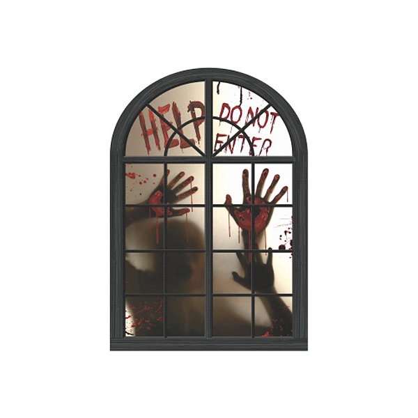 Painel Janela do Terror Mão Sangrenta - 1 Un