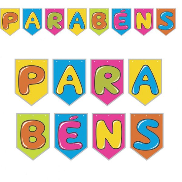 Bandeirinha Parabéns - 8 Un