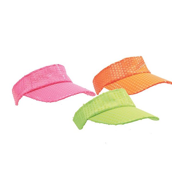 Viseira com Paetê Sortida - 1 un