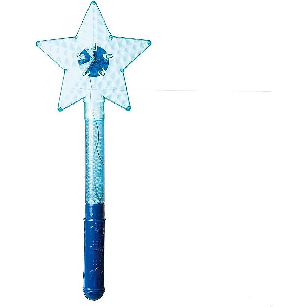 Acessório Varinha de Led Estrela Azul 14,5x37 - 1 un
