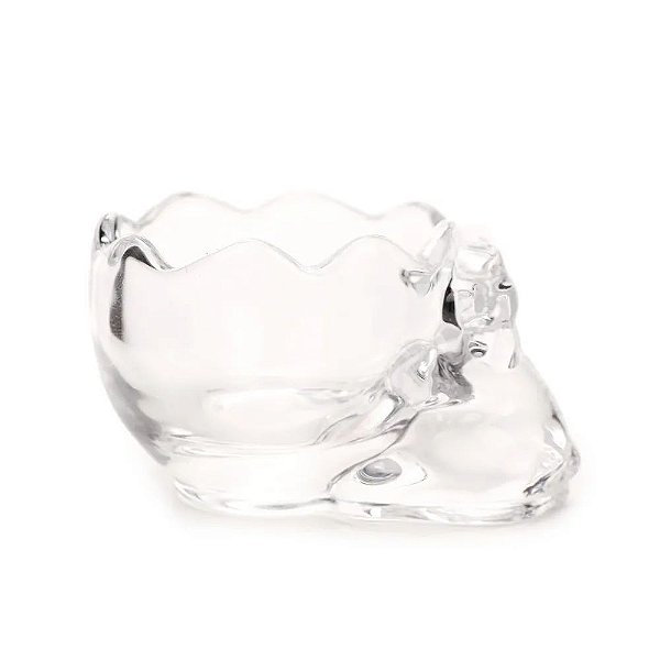 Porta Vela Decorativo Coelho Incolor (Glass) - 1 Un