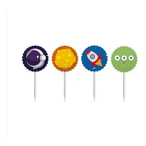 Topper para Doces e Salgados Astronauta - 8 Un