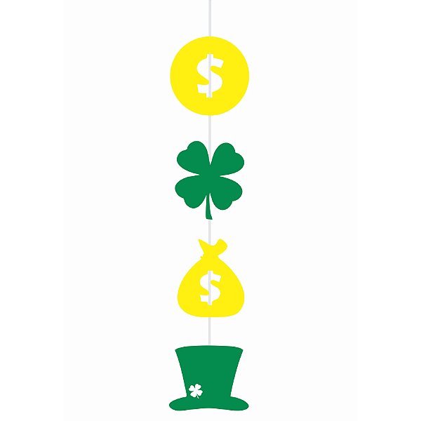 Móbile Decorativo St. Patrick's Day 80cm - 1 unidade