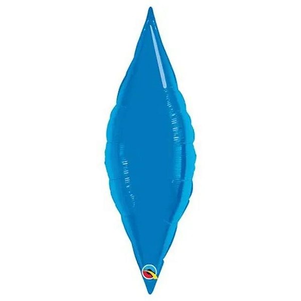 Balão Qualatex 13" - Taper - Azul Safira Metalizado Liso - 1 Un