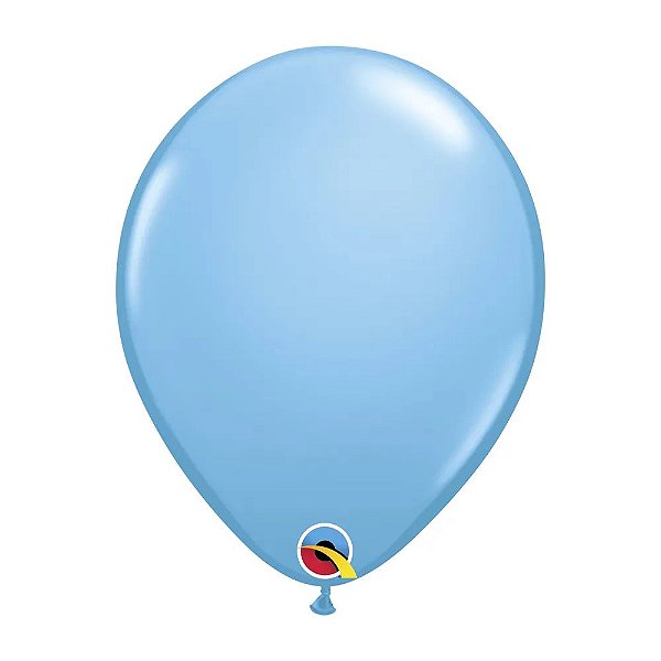 Balão Qualatex 11" - Qx Party Balloon Pkg Plain - Azul Claro - 6 Un