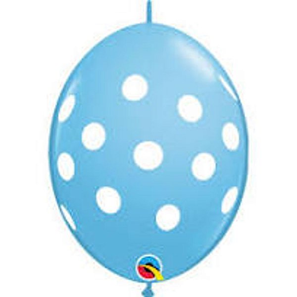 Balão Qualatex 12" - Q-Link Azul Claro - Bolas Grandes - 50 Un