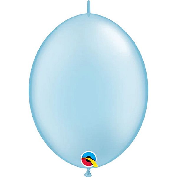 Balão Qualatex 6" - Q-Link Azul Perolado - Liso Látex - 50 Un