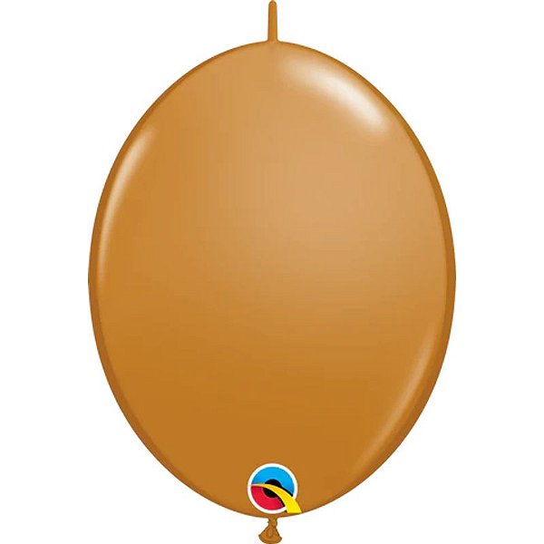 Balão Qualatex 6" - Q-Link Marrom Mocha - Liso Látex - 50 Un