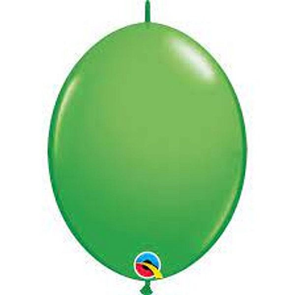 Balão Qualatex 12" - Q-Link Verde Primavera - Liso Látex - 50 Un