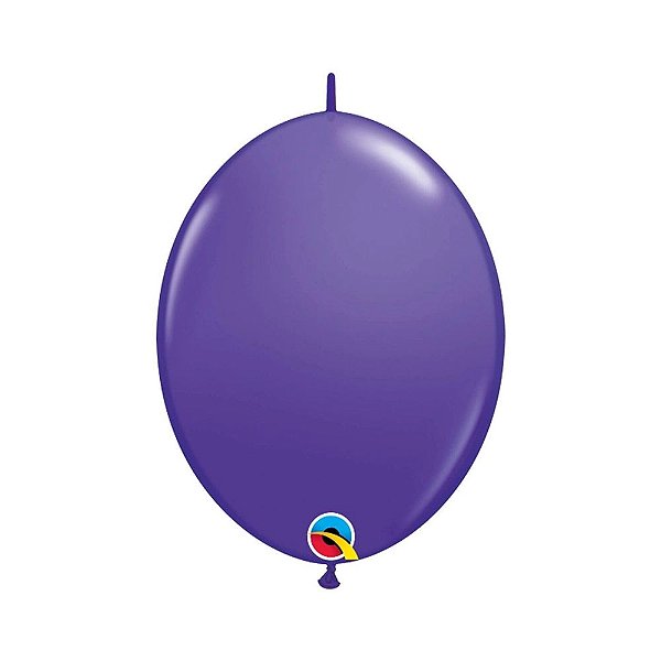 Balão Qualatex 12" - Q-Link Violeta - Liso Látex - 50 Un