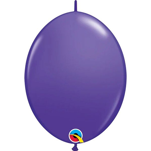 Balão Qualatex 6" - Q-Link Violeta - Liso Látex - 50 Un