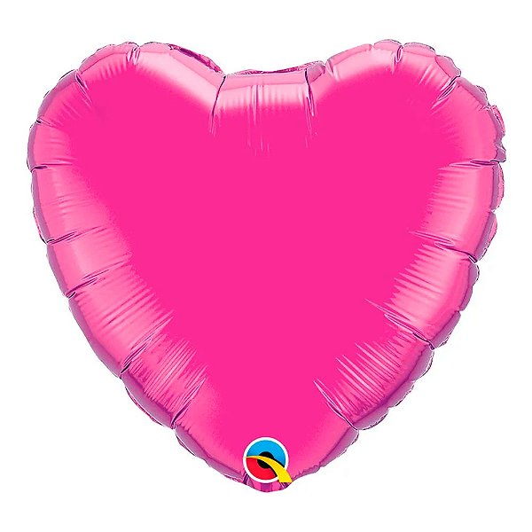 Balão Qualatex 18" - Coração - Magenta Metalizado Liso - 1 Un