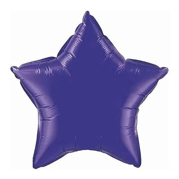 Balão Qualatex 09" - Estrela - Roxo Quartzo Metalizado Liso - 1 Un
