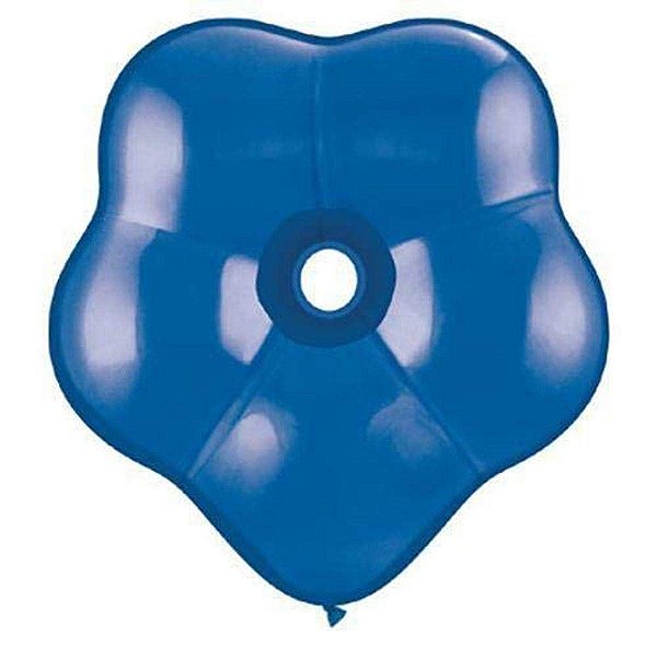 Balão Qualatex 16" - Geo Azul Safira - Liso Látex Blossom - 25 Un