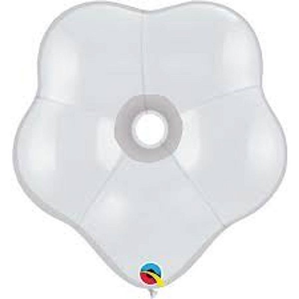 Balão Qualatex 16" - Geo Branco - Liso Látex Blossom - 25 Un