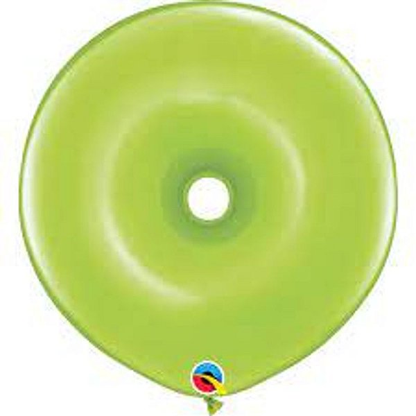 Balão Qualatex 16" - Geo Verde Lima - Liso Látex Donut - 25 Un