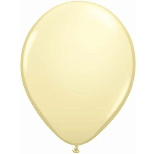 Balão Qualatex 11" - Redondo Marfim Ac - Liso Látex - 100 Un