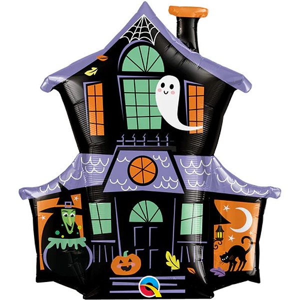 Balão Qualatex 37" - Shape - Casa Assombrada - 1 Un