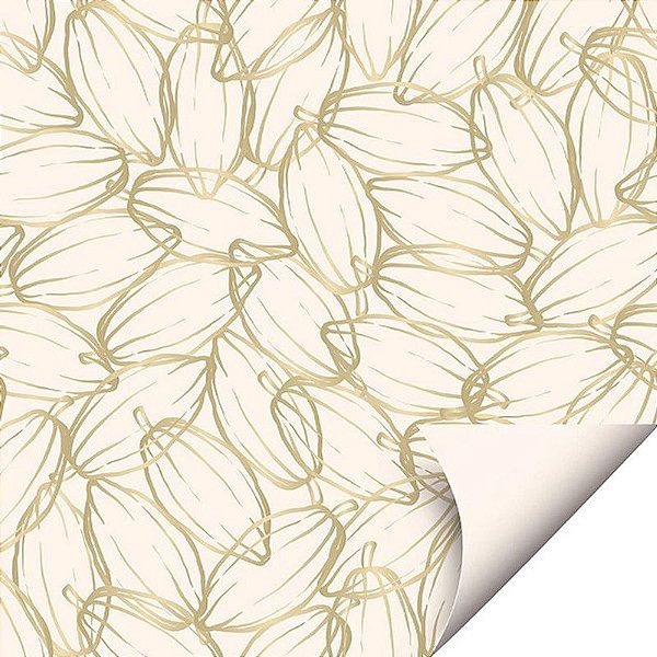 Folha Páscoa Double Face Chocolux Marfim 69x89 - 25 Unidade