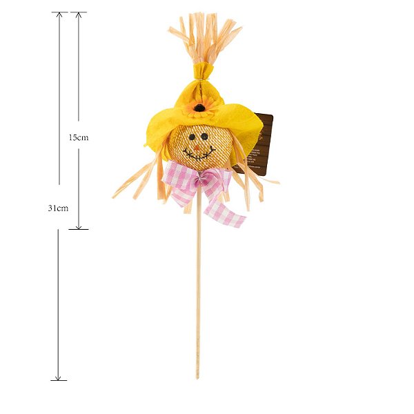 Enfeite Junino Espantalho Palito Diversos 28cm - 1 Un