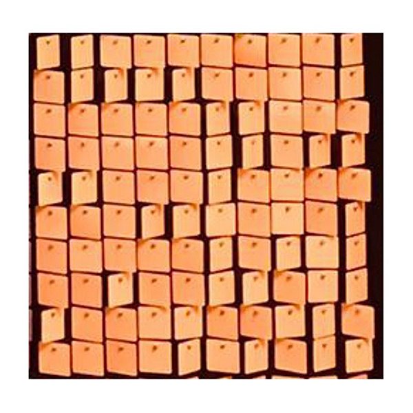 Painel Metalizado Quadrado Mágico Shimmer Wall 30x30cm Laranja Neon Brilhante - 1 Un