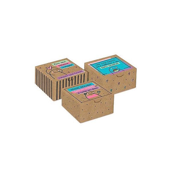 Caixa Diver Para 4 Brigadeiros Flork 8,5x8,5x3,5 - 100 Un