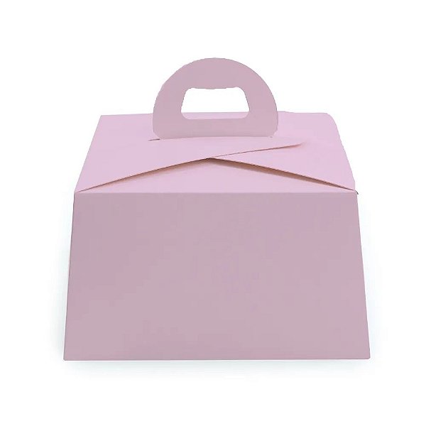 Caixa Para Bolo P 16x16x9cm Candy Rosa - 6 Un