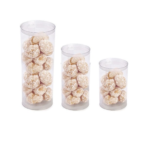 Lata Para Doces com Tampa PVC Clean 12X7cm - 6 Un