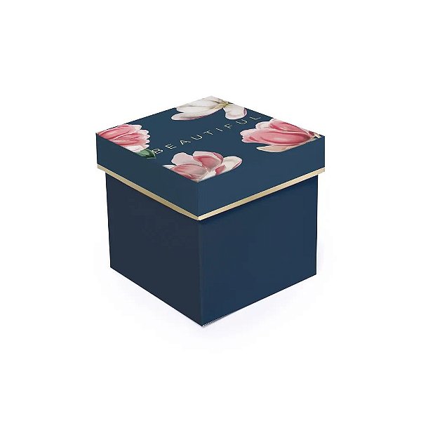 Caixa Cubo Pretty Magnólia M 15x15x15cm - 10 Un
