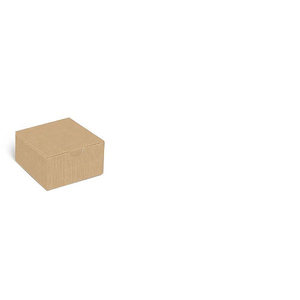 Caixa Diver Para 4 Brigadeiros Kraft 8,5X8,5X3,5 - 100 Un