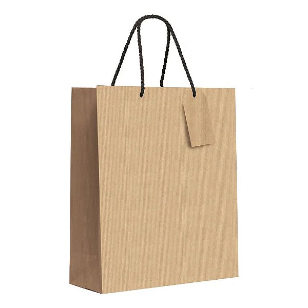 Sacola Premium Kraft M 26x31x10cm - 10 Un