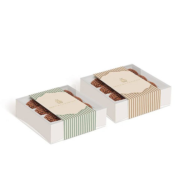 Caixa Para 9 Doces Lavie Composê 13x13x4cm - 10 Un