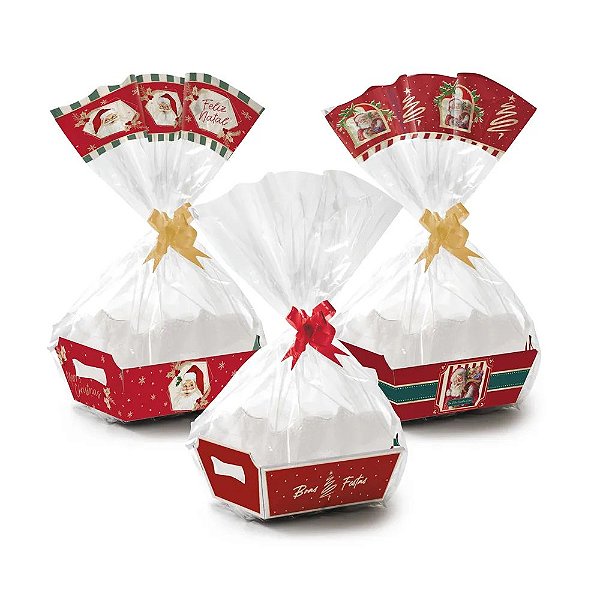 Kit Cesta Sortido Natal G 32x24x11cm - 10 Un