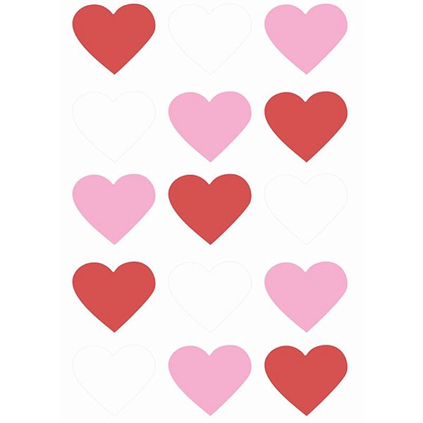 Aplique Artesanal Corações Love P - 15 Un