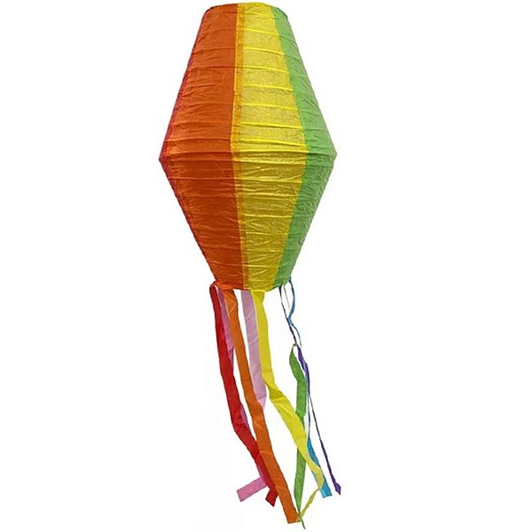 Enfeite Balão Lanterna para Festa Junina em Papel 30cm - 1 Un